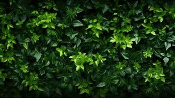 verdura alto verde confine superiore Visualizza ai generato foto