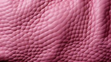 un' morbido e flessibile rosa pelle lenzuolo, suo strutturato superficie ricorda di molto amato lenzuola, fa cenno per essere toccato e evoca un' senso di lussuoso comfort, ai generativo foto