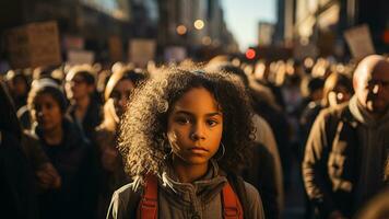 africano americano civile diritti simboli nel fotografie, ai generativo foto