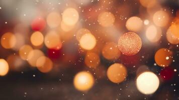 festivo bokeh fotografia Magia di Natale luci, ai generativo foto