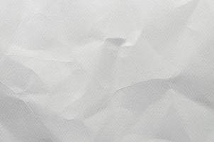 sfondo bianco e carta da parati di texture di carta stropicciata. foto