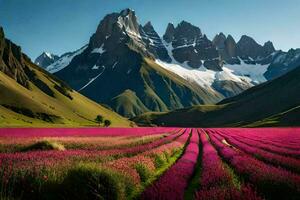 il fiori di il valle. ai-generato foto