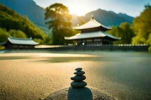 il equilibrio di il universo. ai-generato foto