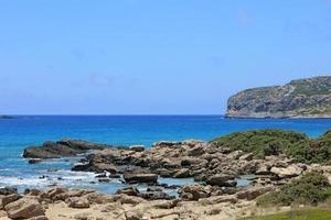 falassarna spiaggia di sabbia rossa kissamos creta island vacanze estive stagione foto