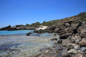 spiaggia di kedrodasos creta isola laguna blu campeggio costa acque cristalline foto