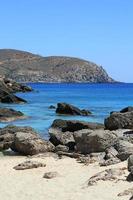 spiaggia di kedrodasos creta isola grecia laguna blu acque cristalline coralli foto