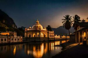 il palazzo di il Principe di udaipur, udaipur, India. ai-generato foto
