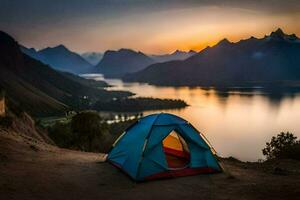 il migliore campeggio macchie nel il mondo. ai-generato foto