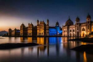 il palazzo di il principesco stato di udaipur, India. ai-generato foto