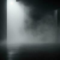 buio nebbia nebbia sfondo ai generativo foto