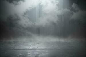 buio nebbia nebbia sfondo ai generativo foto