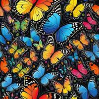 colorato farfalla modello ai creare foto