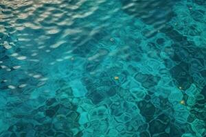 bellissimo azzurro acqua nel il piscina nel un' fotorealistico stile. ai generato illustrazione. foto