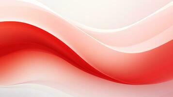rosso e bianca astratto onda sfondo ai generativo foto