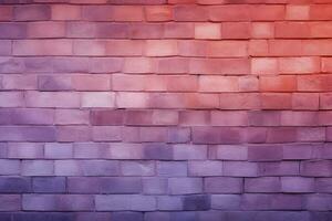 rosa e viola mattone parete struttura o sfondo.ai generato foto