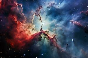 il distesa di spazio un' celeste Meraviglia spiegato ai generativo foto