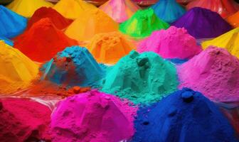 un' colorato esplosione di dipingere polvere coperto qualunque cosa la creazione di utilizzando generativo ai utensili foto