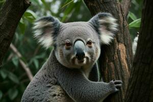 koala nel un' albero. sfondo. ai generativo professionista foto