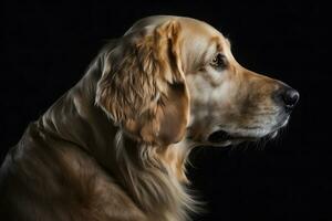 bellezza d'oro cane da riporto cane. neurale Rete ai generato foto