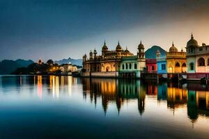 il d'oro tempio, amritsar, India. ai-generato foto