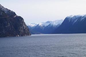 sognefjord in norvegia foto