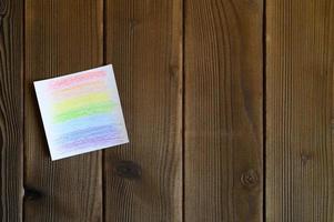 carta per bandiere con colori dello spettro arcobaleno foto