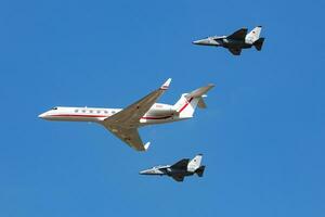 polacco aria vigore Corrente del Golfo g550 vip presidenziale trasporto aereo volare. aviazione e militare aereo. foto