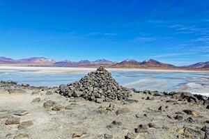 salar de aguas calientes punto di vista - atacama deserto - san pedro de atacama. foto