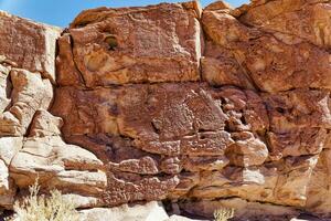 erba buenas archeologico luogo - chile. grotta dipinti - atacama deserto. san pedro de atacama. foto