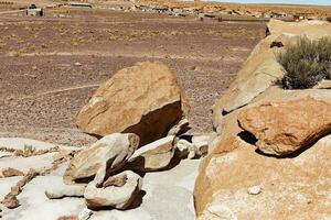 erba buenas archeologico luogo - chile. grotta dipinti - atacama deserto. san pedro de atacama. foto