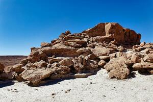 erba buenas archeologico luogo - chile. grotta dipinti - atacama deserto. san pedro de atacama. foto