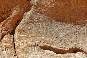 erba buenas archeologico luogo - chile. grotta dipinti - atacama deserto. san pedro de atacama. foto