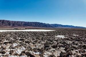 paesaggio di il nascosto baltinache lagune - atacama deserto - chile. foto