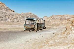 Magia autobus atacama deserto - san pedro de atacama - EL loa - antofagasta regione - chile. foto