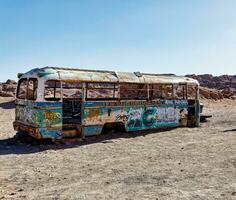 Magia autobus atacama deserto - san pedro de atacama - EL loa - antofagasta regione - chile. foto