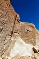 erba buenas archeologico luogo - chile. grotta dipinti - atacama deserto. san pedro de atacama. foto