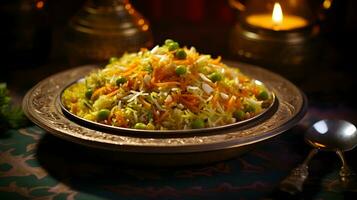 indiano cibo ai generativo foto