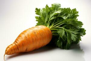 fotografie di carota nel cucina tavolo ai generato