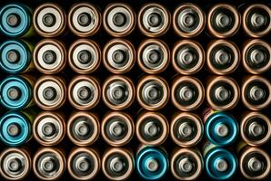 superiore Visualizza di alcalino batterie Conservazione. creare ai foto