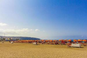 spiaggia playa de las vistas canarie isola spagnola tenerife africa.