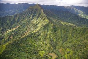 ripresa aerea di oahu hawaii foto