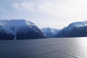 sognefjord in norvegia foto