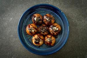 gnocchi di takoyaki o polpette di polpo foto