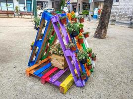 festa dei fiori a girona temps de flors, spagna. 2018 foto