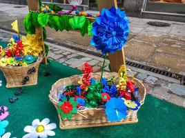 festa dei fiori a girona temps de flors, spagna. 2018 foto