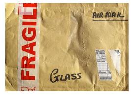 fragile pacchetto di vetro foto