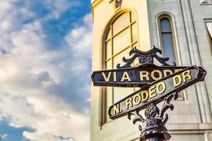 il famoso rodeo drive a los angeles, california. foto