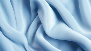 leggero blu puro seta charmeuse tessuto crespo raso tessuti per cucire mestiere larghezza struttura sfondo. ai generativo foto