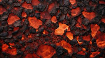 pavimento è un' lava HD struttura sfondo altamente dettagliato ai generativo foto