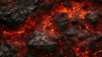pavimento è un' lava HD struttura sfondo altamente dettagliato ai generativo foto